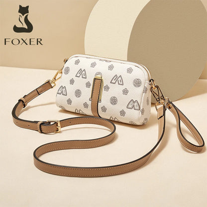 FOXER Women Small Crossbody Bag Shoulder Bag with Wrist Strap Lady Fashion Messenger Bag Mini High Quality Cellphone Purse 9158064F1D