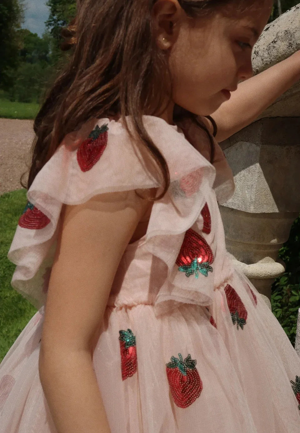 2025 Girls Party Princess Dress KS Kids Sequin Mesh Dresses Girl Full Print Dress Carnival Party Baby Cute Skirt Children Gifts