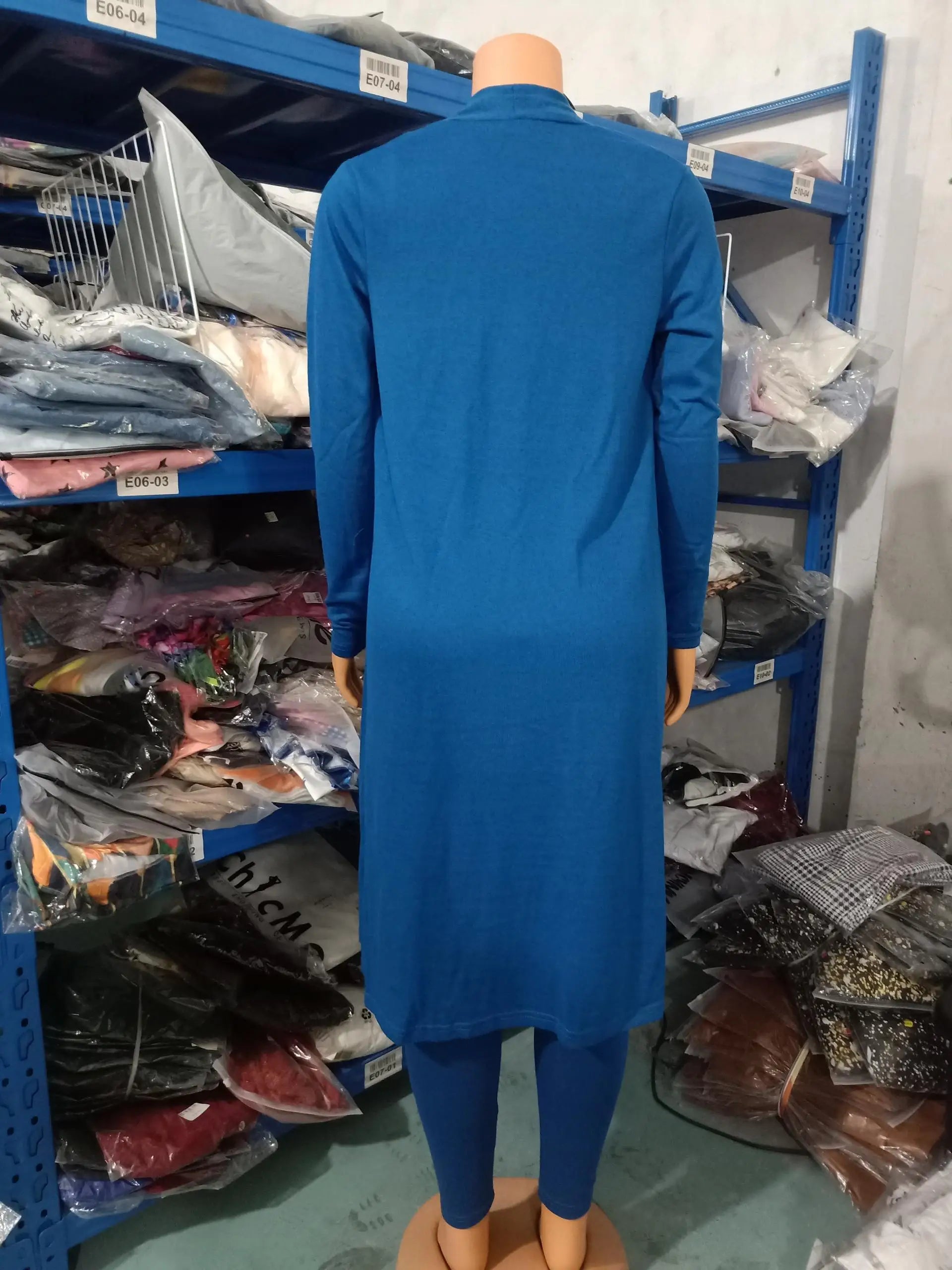 Two Piece Set Women Outfit 2023 Spring Fashion Drawstring Pocket Design U-Neck Sleeveless Skinny Jumpsuit & Long Sleeve Coat Set