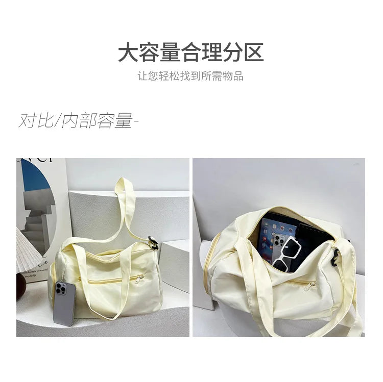2025 Large capacity Travel Tote Bags for Women nylon Shoulder Messenger Bag Sports Yoga Satchels Fashion Woman Handbag