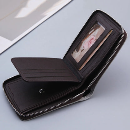 Short Men Wallets Slim Classic Coin Pocket Photo Holder Small Male Wallet Print Quality Card Holder Canvas Men Purses