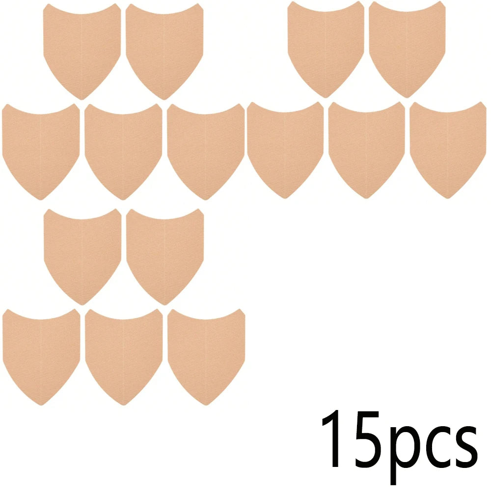 10/20/30/40pcs Anti-wear Stickers Invisible No Trace Thigh Tapes Disposable Anti Chafe Thigh Patch Body Anti-Friction Pad Women A-Khaki-15pc