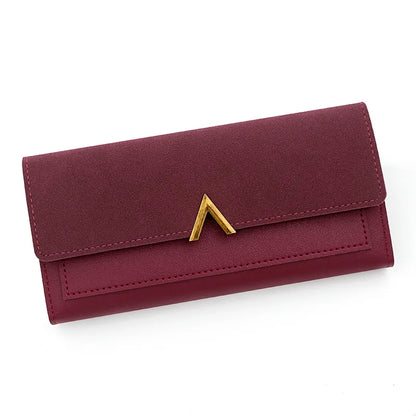 Long Purses For Women Wallet New Fashion Long Coin Purse Card Holder Small Ladies Wallet Female Hasp Mini Clutch billetera bolas red CHINA