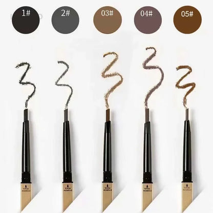 Double Head Eyebrow Pencil with Brush Waterproof Smooth 5 Colors Eye Brow Pen Tint Mascara Enhance Cosmetics Beauty Women Makeup