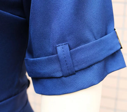 Women Suit Short Sleeve Jumpsuit Slim Fit Fashion Office Lady Spring Summer Elegant Solid Button Sexy High Waist Jumpsuits