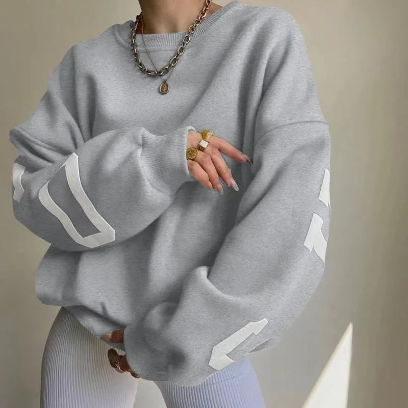American Fashion Brand Harajuku Retro Letters Fashionable Loose Hoodie Women Street Hip-hop Punk Y2K Casual Oversized Sweatshirt