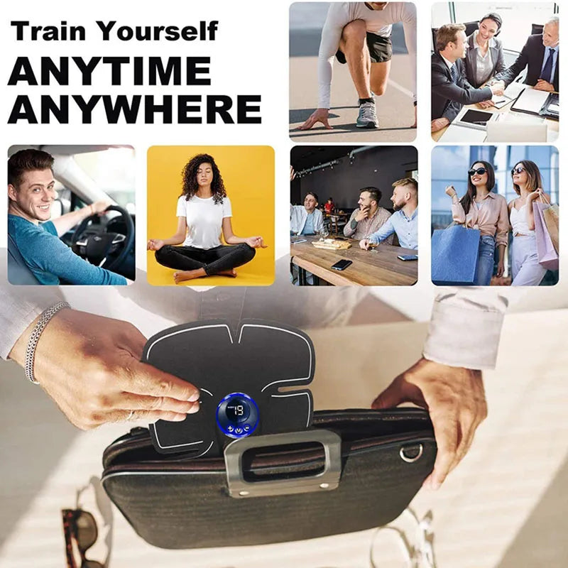 Electric Abdominal Muscle Stimulator EMS Wireless Buttocks Hip Trainer Weight Loss Body Slimming For Arm Back Leg Waist Fitness
