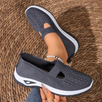 women's summer shoes - casual sneaker, Non-slip sole design, fly-woven upper is more skin-friendly sale shoes with free shipping Deep grey