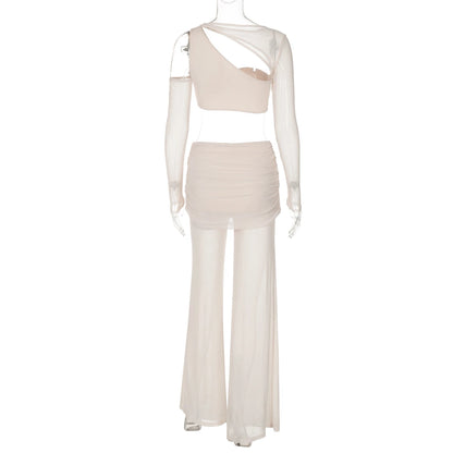 Hawthaw Women 2025 Spring Autumn Long Sleeve Crop Tops Long Pants Party Club Two Piece Sets Outfits Wholesale Items For Business