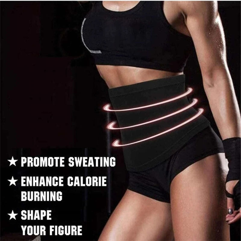 Fitness Belt for Both Men and Women Abdominal Wrap Exercise Sweat Absorption Weight Loss and Body Shaping Device