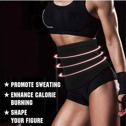 Fitness Belt for Both Men and Women Abdominal Wrap Exercise Sweat Absorption Weight Loss and Body Shaping Device