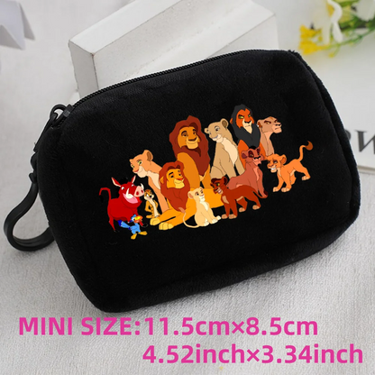 The Lion King Coin Purse Mini Coin Key Bag Money Pocket Plush Wallet Kid Cartoon Cute Moneybag Kawaii Birthday Gift Storage Bag 1pcs-011