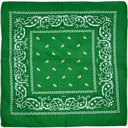 Outdoor Cycling 53cm Cotton Square Scarf Women Men Paisley Print HipHop Bandanas Scarves Headband Handkerchief Hair Mask Badiee Stylez