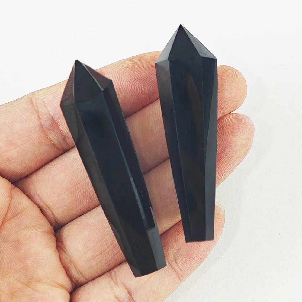 Natural Red Glue Flower Wand White Crystal Tower Home Decoration Rock Quartz Wand Single Point Polished Obelisk Healing Gift