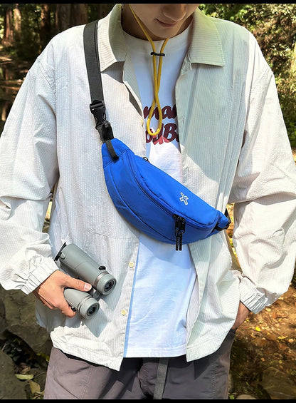 Casual Waterproof Chest Bags Large Capacity Crossbody Bags Korean Fashion Waist Bag Fanny Pack for Women Men's Travel Bag Banana