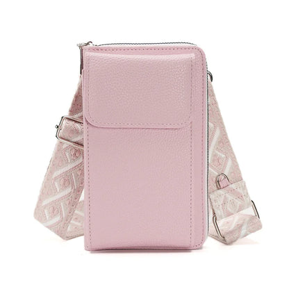 Buylor сумка для телефона PU Leather Cell Phone Bag Fashion Crossbody Bag Luxury Designer Ladies Shoulder Bag With Small Wallets pink