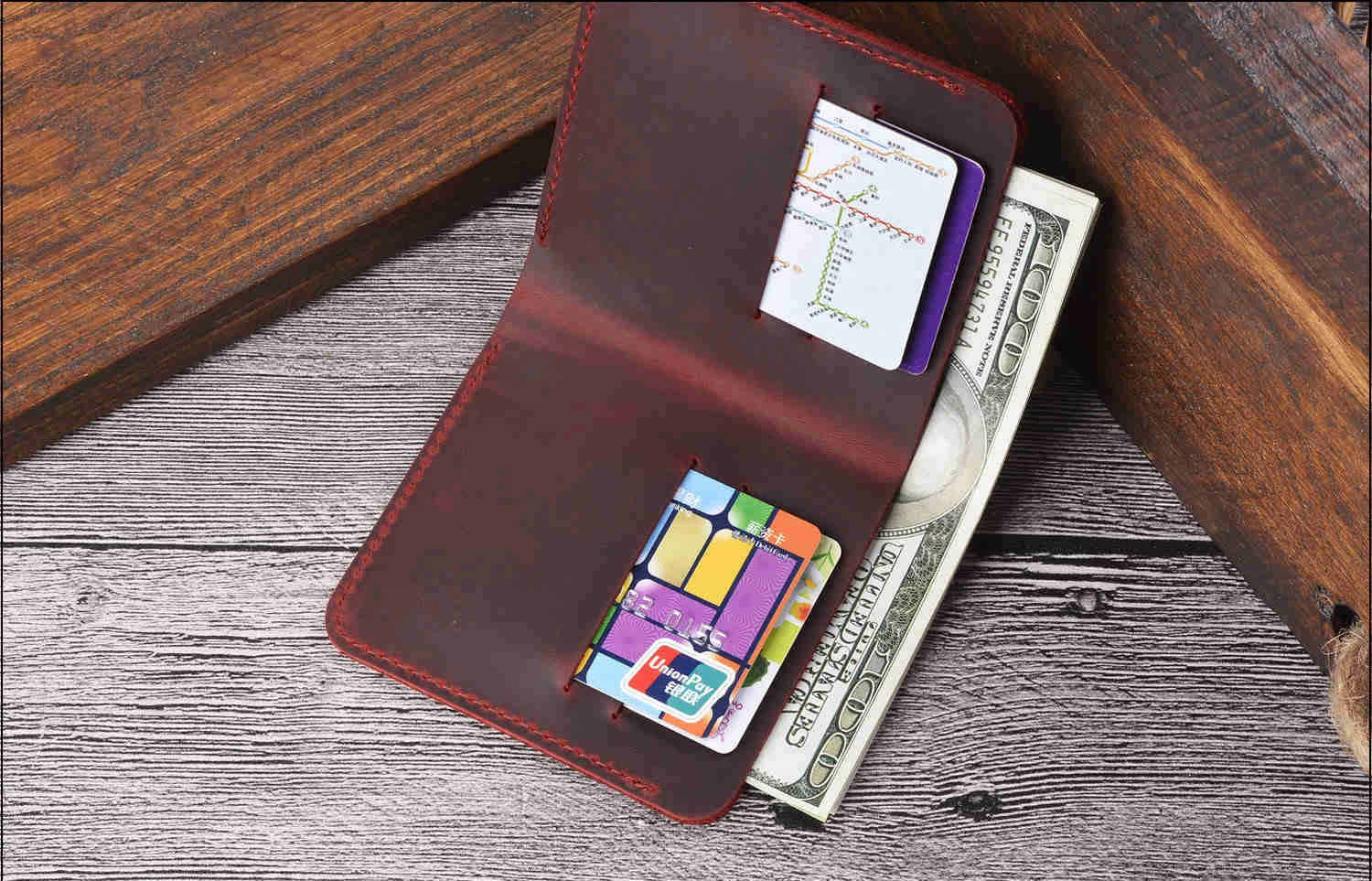 Genuine Leather Clutch Wallets Bifold Purse Vintage Crazy Horse Leather Men wallets Retro Coin Pocket Women Men Wallets