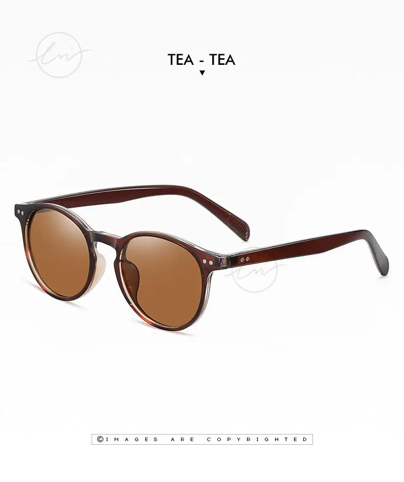 LM Retro Round Sunglasses Women Men Ultralight TR90 Polarized Unisex Driving Shades Vintage Sun Glasses UV400 Gafas De Sol