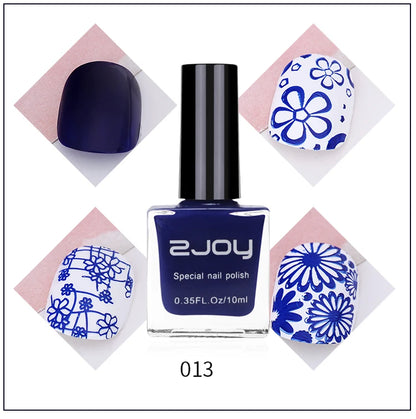 Black White Nail Art Stamping Polish 10ml 30 Colors Stamping Plates Polish Stamping Gel No Smudge Top Oil Colorful Nail Varnish GY002-13 CHINA
