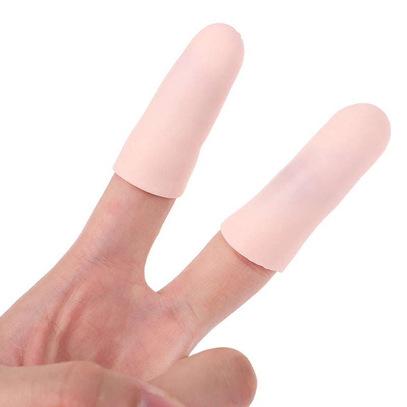 10 Pcs Silicone Finger Cot Gel Finger Protector Fingers Brace Support Gloves For Feneral toe / finger protection