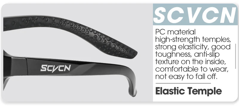 SCVCN Outdoor Photochromic Cycling Glasses Bike Sunglasses Men UV400 Eyewear Sports MTB Goggles Bicycle Riding Women Hiking New