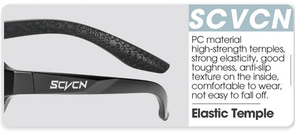 SCVCN Outdoor Photochromic Cycling Glasses Bike Sunglasses Men UV400 Eyewear Sports MTB Goggles Bicycle Riding Women Hiking New