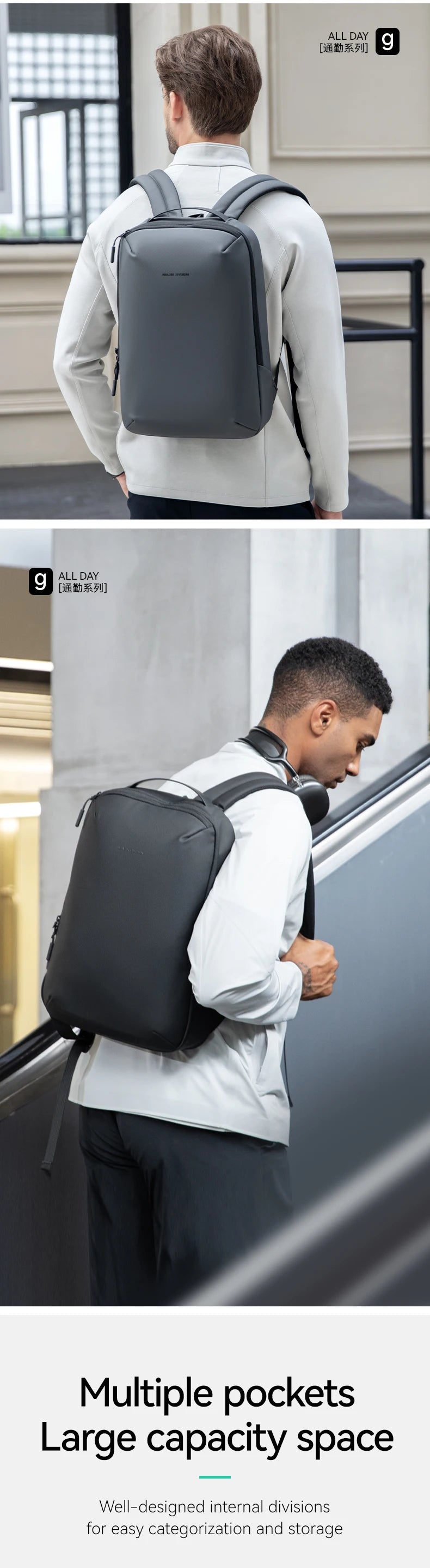 Mark Ryden 2025 new lightweight men's short distance travel high quality large capacity backpacks