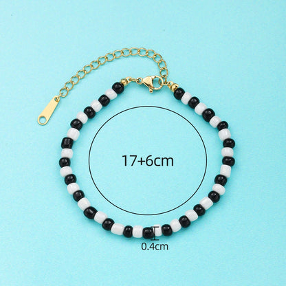 Wholesale New Arrival Stainless Steel Jewelry Green and Yellow Color Orula Elegua Bracelet Mix Beads Unisex Bangle For Women Men Badiee Stylez