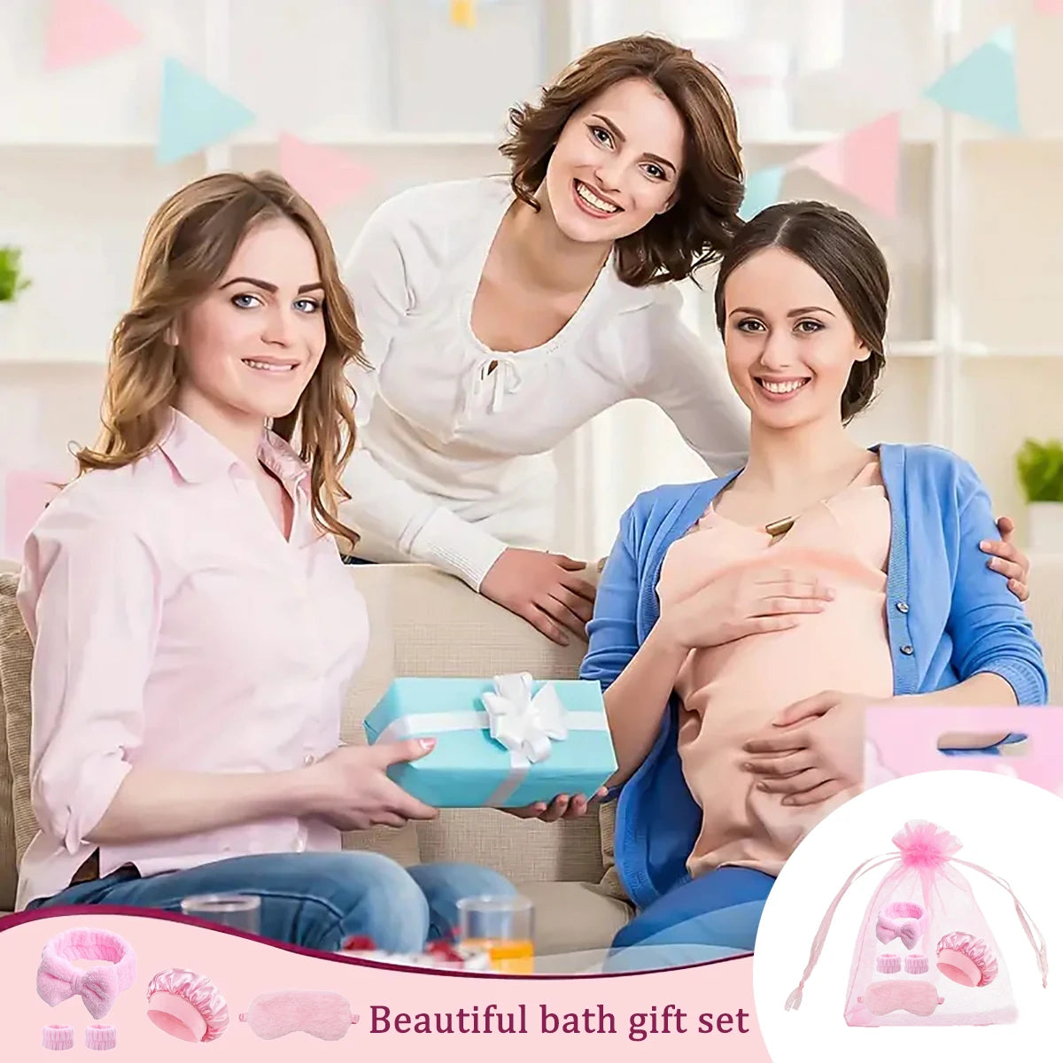 Comb set with storage bag, bring eye mask sleeping cap headband wristband, party gift package,gift,Special for real hair wigs Badiee Stylez