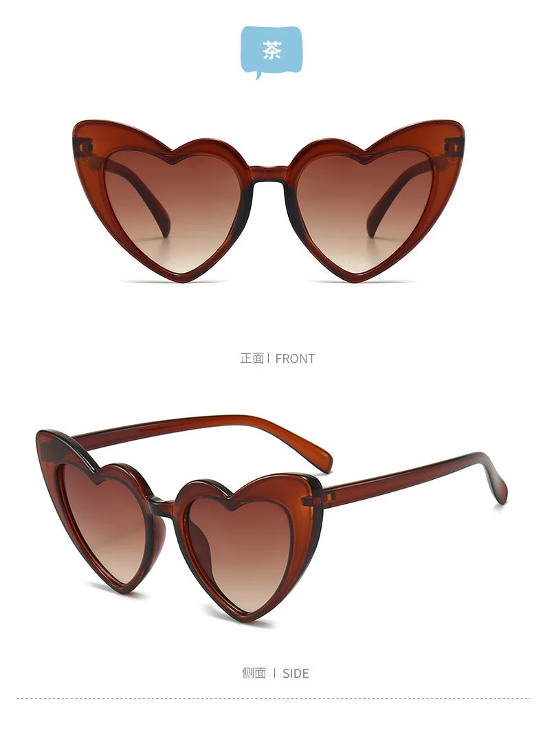 New Peach Heart Children's Frame Fashion Sunglasses Personality Boys and Girls Children's Glasses Sunglasses Outdoor Sunvisor