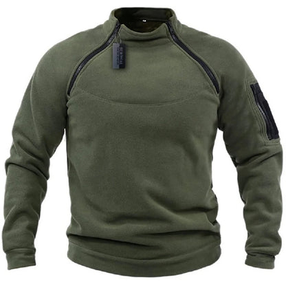 Male Hoodie Autumn Winter Warm Solid Color Stand-up Collar Outdoor Breathable Tactical Mens Gym Sport Tops Badiee Stylez