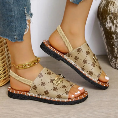 Women Casual Beach Luxury Sandals Lightweight Summer New Fashion Outdoor Flat Sandals Women Open Toe Anti-slip Designer Shoes