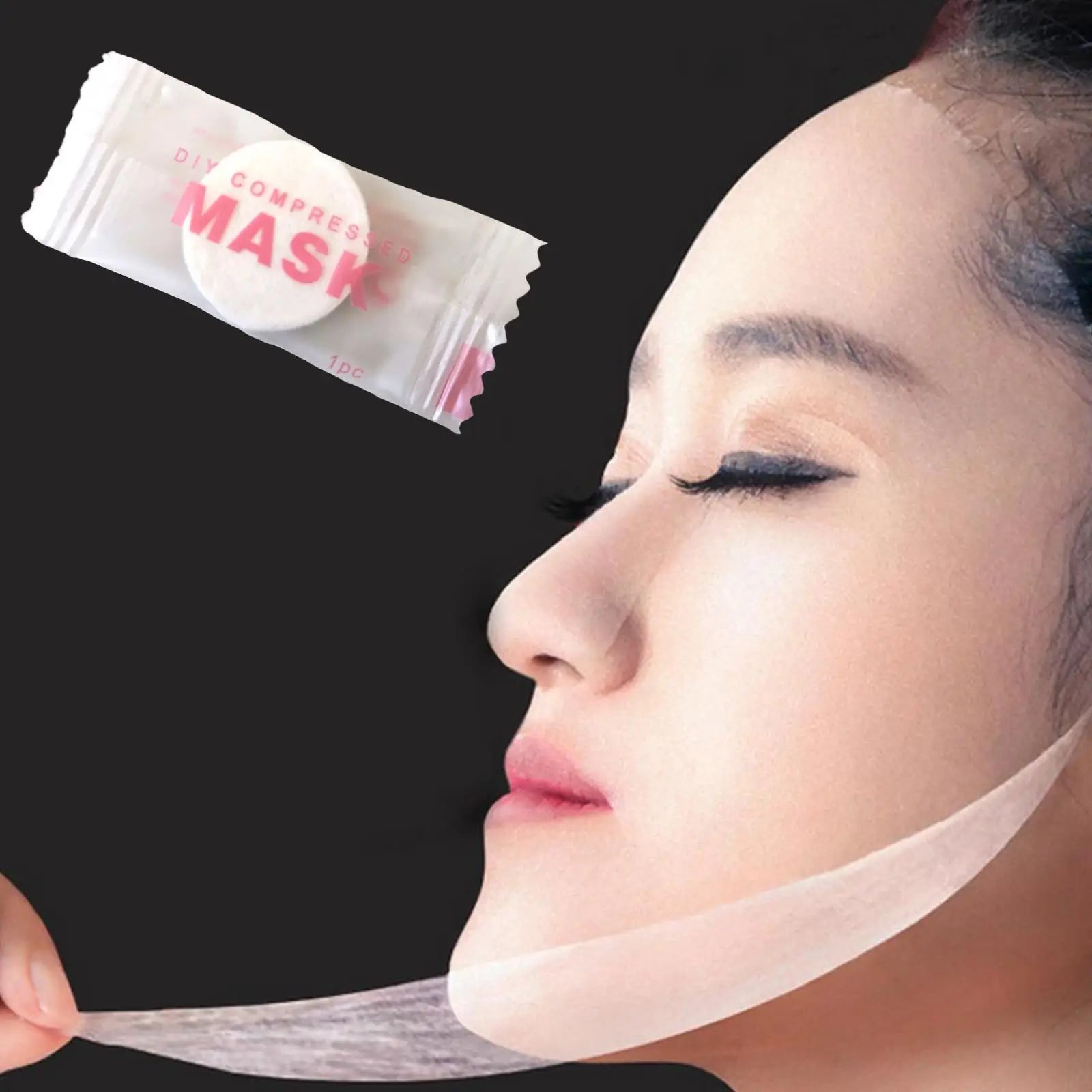 NEW High-end 30/50PCS Disposable Compressed Facial Mask Portable Non-woven Face Mask Facial Towel Coin Cotton Wrapped Tissues