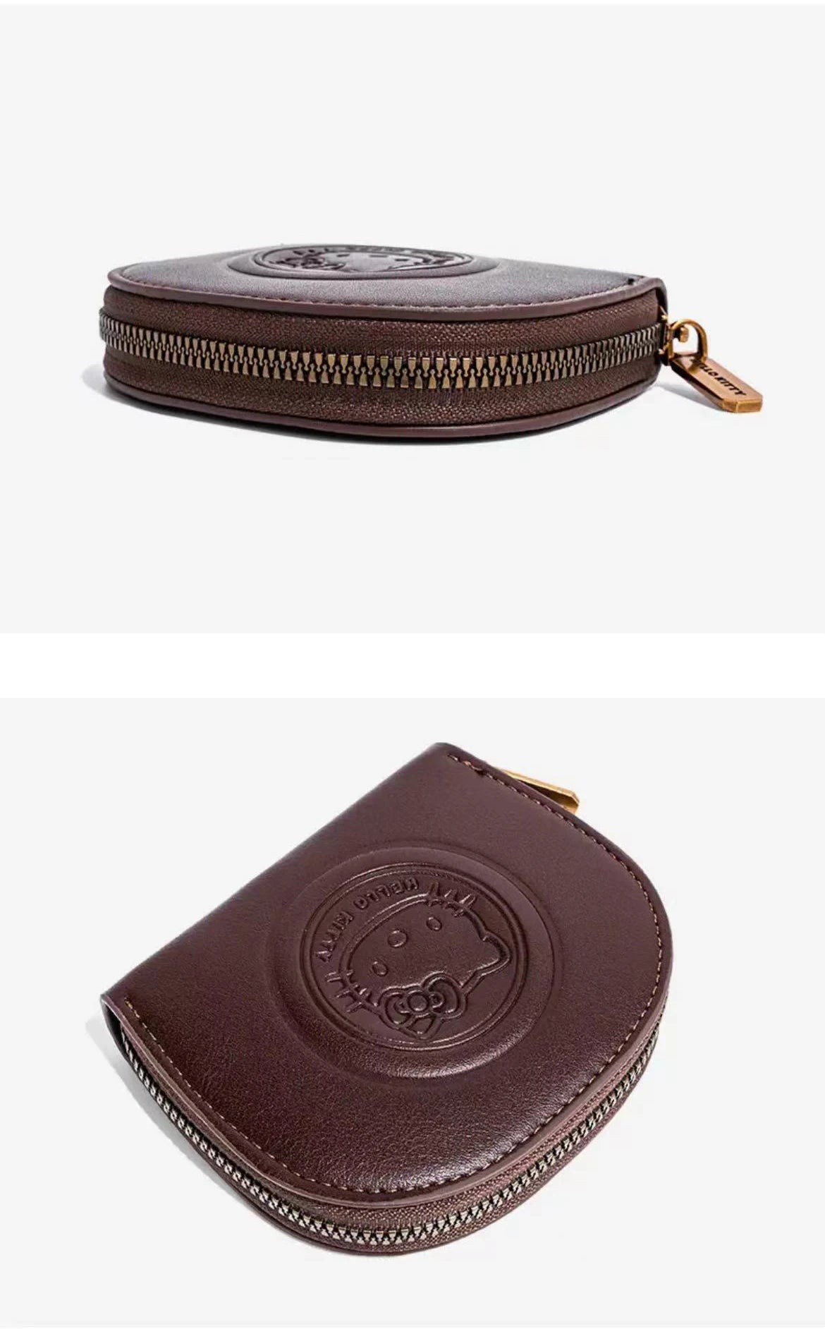 Kawaii Cartoon HELLO KITTY Retro Card Bag Girls Fashion Zipper ID Bag Storage Bag Lightweight Carrying Mini Wallet Women Gifts