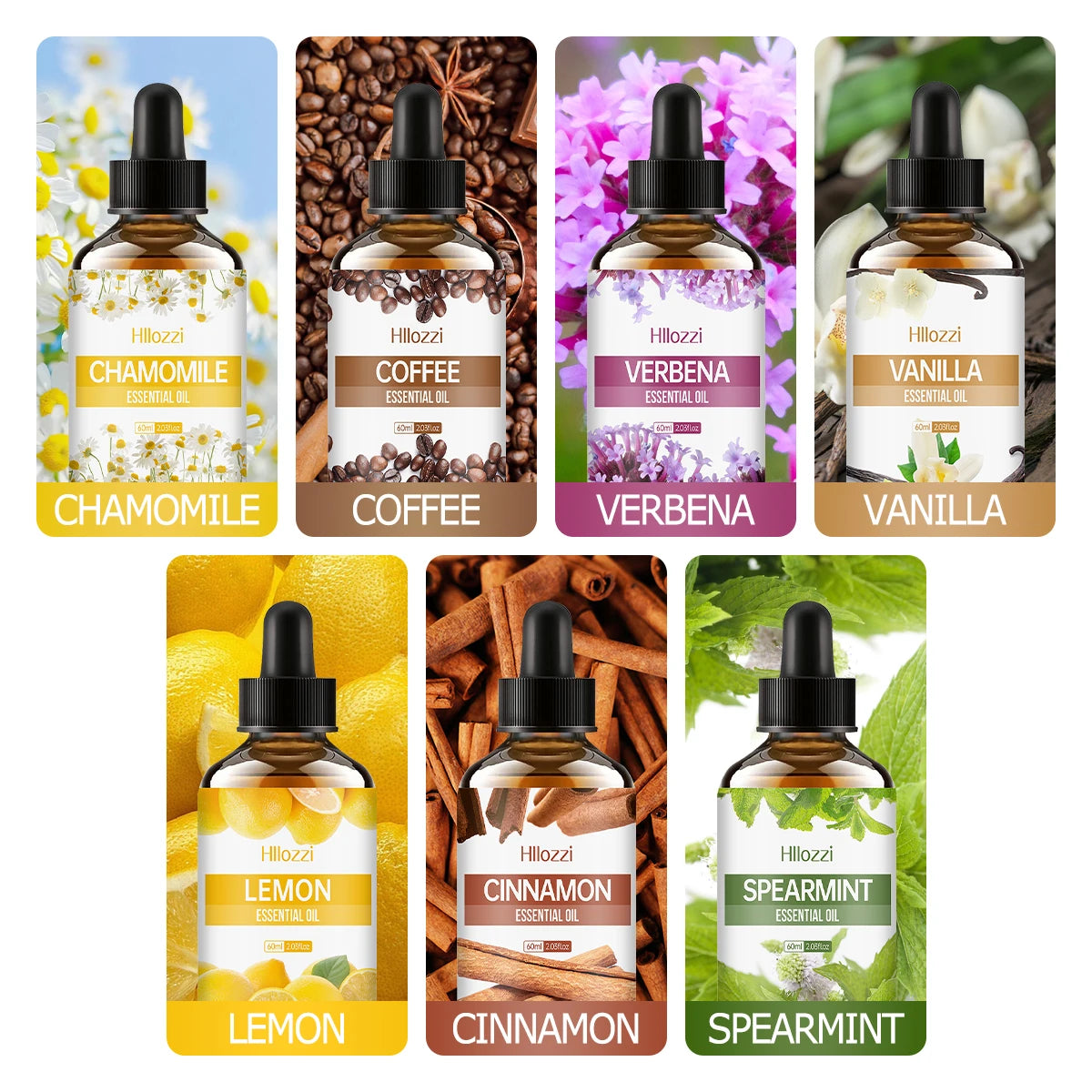 60ml Agarwood-Cedarwood-Vetiver-Pine Palm-Ocean-Sweet Tobacco-Black CastorAromatherapy Essential Oils Aromatherapy Essentia - Badiee Stylez