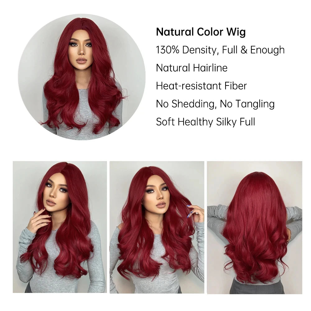 Blonde synthetic wig with straight bangs Ladies Cosplay wig High temperature silk wig set with big waves and long curly hair