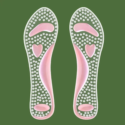 Anti Slip Sole Pads For High-Heels Arch Support Self-adhesive Sandals Insole Summer Comfortable Gel Insoles Silicone Cushion Pink CHINA