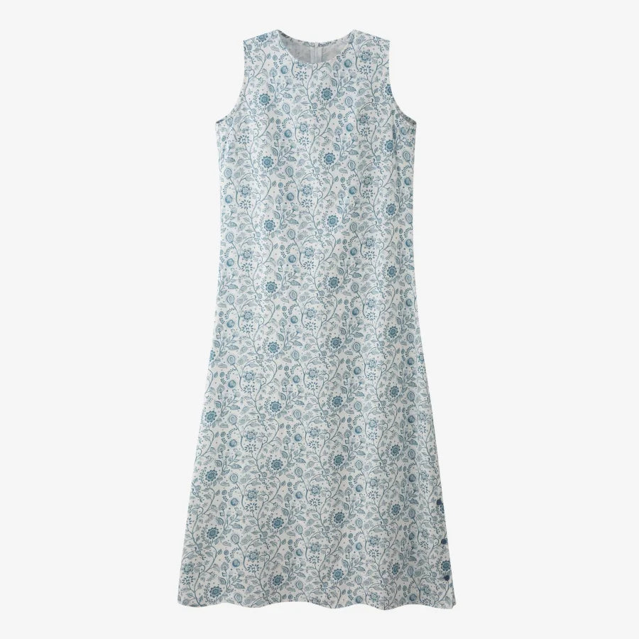 AS 2025 spring summer linen shirt + dress collection high quality print linen and knitting cardigan woman outfit linen blue dress