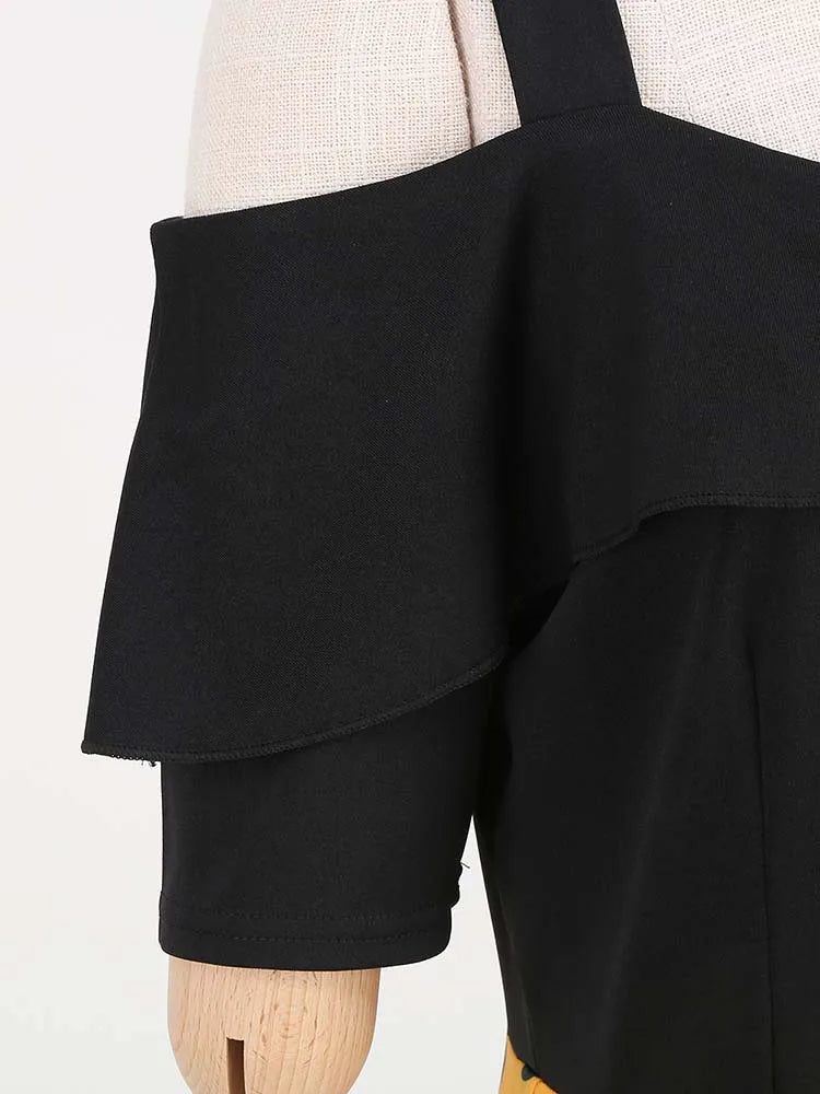 Off the Shoulder Elegant Vintage Party Dress Women Summer Polka Dot Ruffles A Line Midi Dresses Badiee Stylez