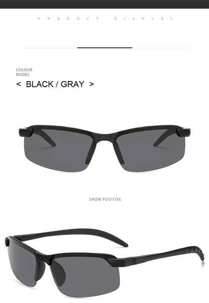 1/2PCS Night Vision Glasses Men Anti-Glare Driving Goggle Half Frame Polarized Sunglasses for Driver UV400 Day and Night Glasses Badiee Stylez