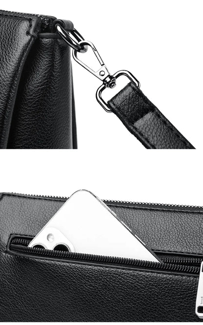 Versatile PU Crossbody Bag for Women Stylish High Quality Brand Design Zipper Solid Color Pattern Casual Daily Use Shoulder Bag - Badiee Stylez