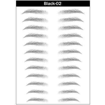4D Hair-Like Eyebrow Stickers Waterproof Eyebrow Tattoo Water Transfer Eye Brow Enhancer Long Lasting Korean Cosmetics