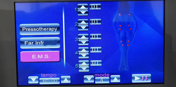 3-in-1 Electric Muscle Stimulation Sauna Blanket Inf Therapy Wave Weight Loss Machine - Pressure Therapy Muscle Relaxation