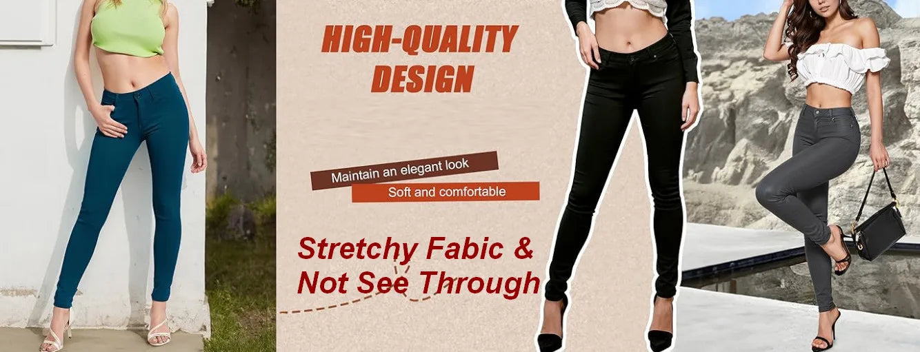 Casual Stretchy jeans for Women White SKinny Pants Jeans Stretchy Spring Denim Pants Butt Lifting Denim Leggings