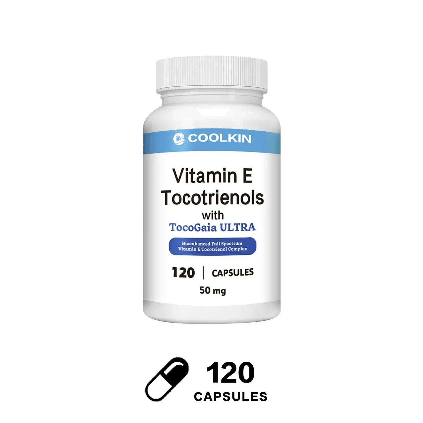 Vitamin E Tocotrienols - Supports Healthy Immune and Cardiovascular Systems, Promotes Skin Health, Antioxidant 120 Capsules