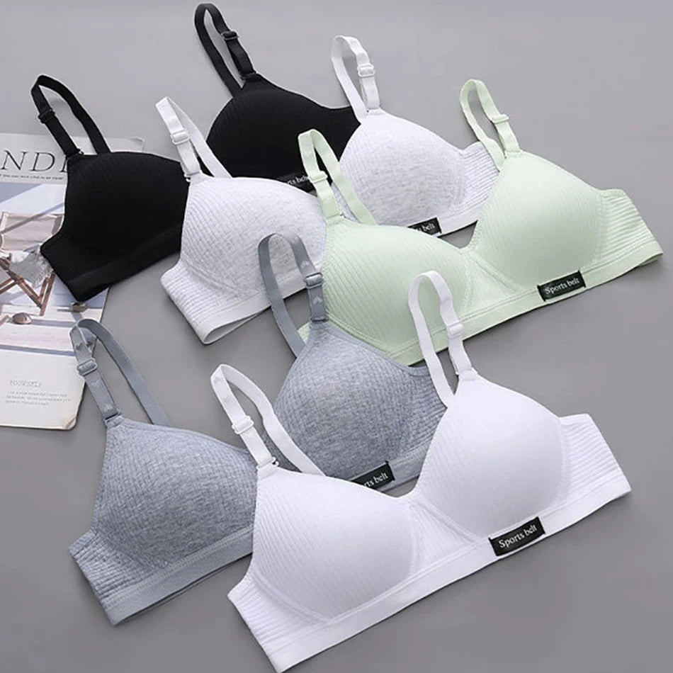 Sport Underwear for Teens Seamless Girl No Underwire Training Bra Soft Skin-Friendly School Girl Small Size Bra Clothing Badiee Stylez