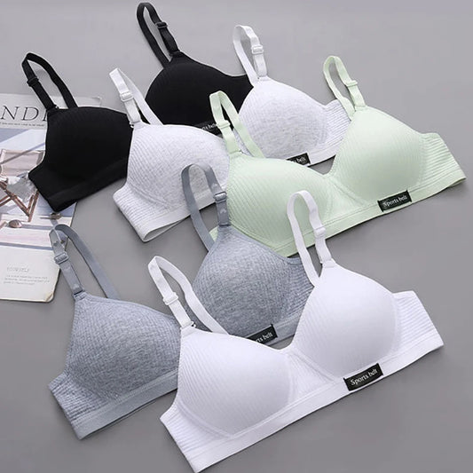 Sport Underwear for Teens Seamless Girl No Underwire Training Bra Soft Skin-Friendly School Girl Small Size Bra Clothing Badiee Stylez