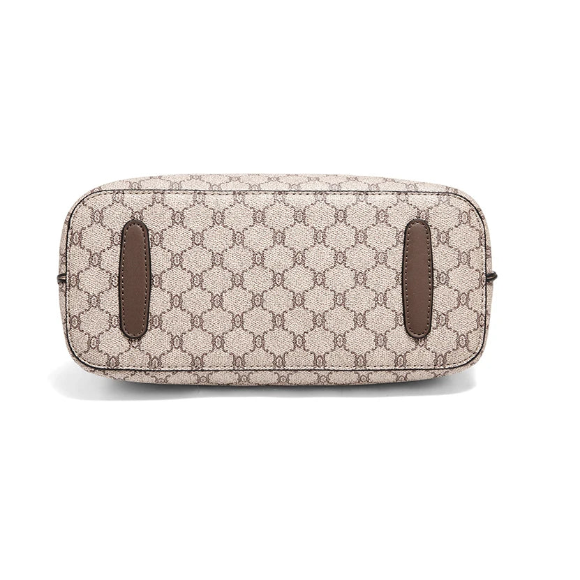 FOXER Monogram Women Shoulder Tote Bag 2025 Fashion Commuter Female Large Crossbody Purse for Mom