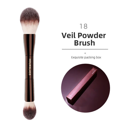 Hourglass Makeup Brushes Powder Foundation Concealer Blusher Bronzer Eye Shadow Eyebrow Eyeliner Sculpting Brush 18