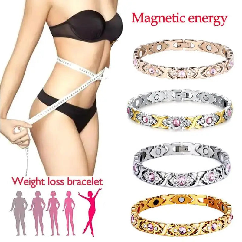 Slimming Energy Magnet Bracelet Men Women Twisted Weight Bracelet Loss Jewelry Sleep Bangle Soothing Therapy Magnetic Healt D2u3 Badiee Stylez